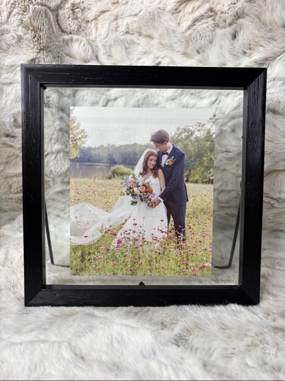 Black Double Glass Frame.